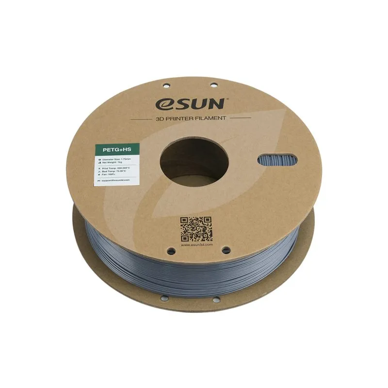 eSUN PETG+ HS Grey 1.75mm High-Speed 3D Filament - Image 2
