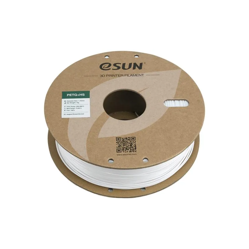 eSUN PETG+ HS White 1.75mm 3D Printer Filament - Image 2