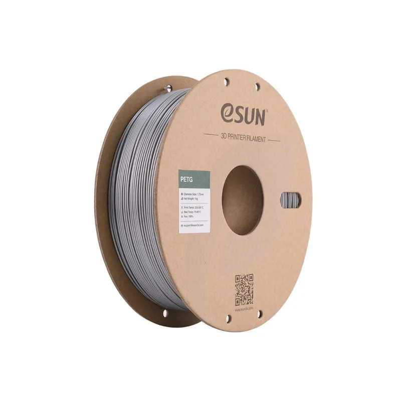 eSUN PETG+ Silver 1.75mm 3D Printer Filament 1kg