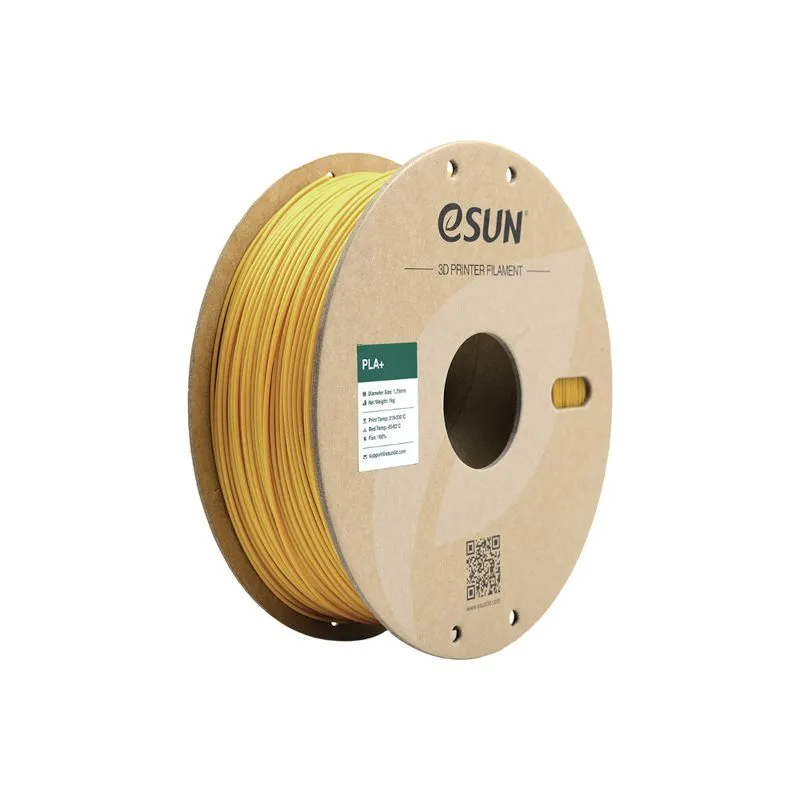 eSUN PLA+ 1.75mm 3D Printer Filament Yellow