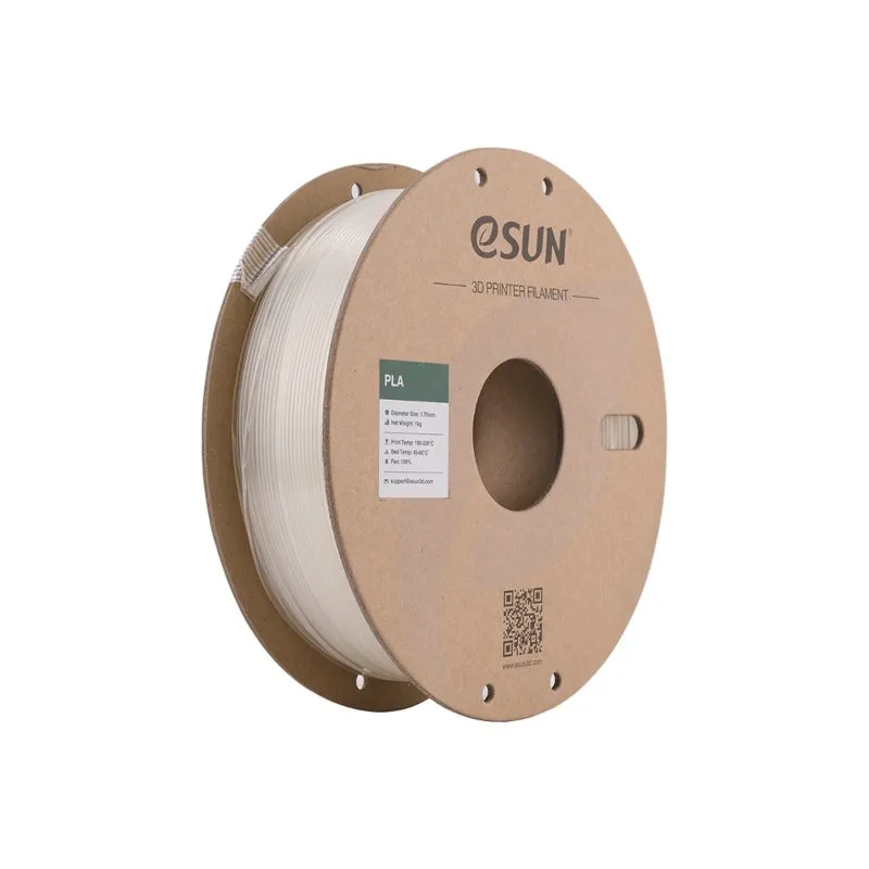 eSUN PLA 3D Printing Filament, Clear 1.75mm 1kg