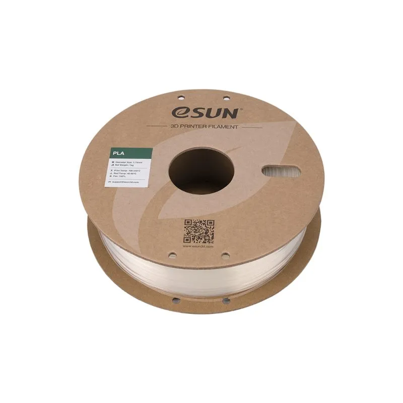 eSUN PLA 3D Printing Filament, Clear 1.75mm 1kg - Image 3