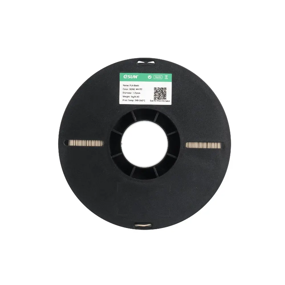 eSUN PLA-Basic Bone White 1.75mm 3D Printing Filament - Image 4