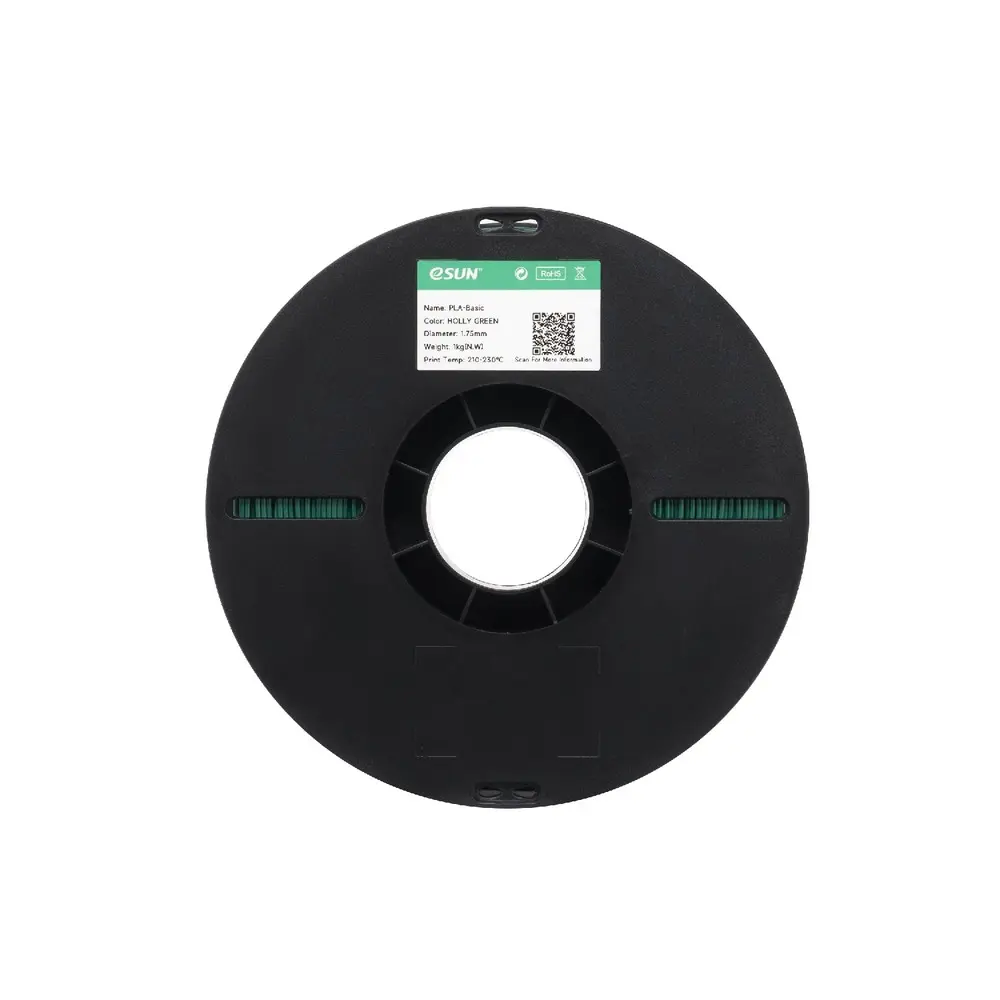 eSUN PLA-Basic Holly Green 1.75mm 3D Printing Filament - Image 2