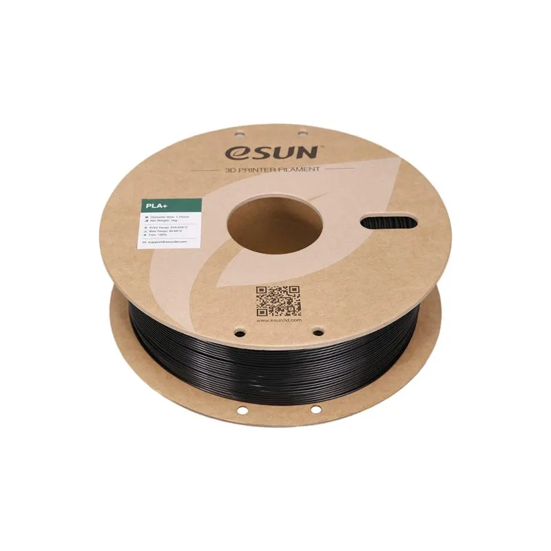 eSUN PLA+ Black 1.75mm 3D Printer Filament Spool - Image 4