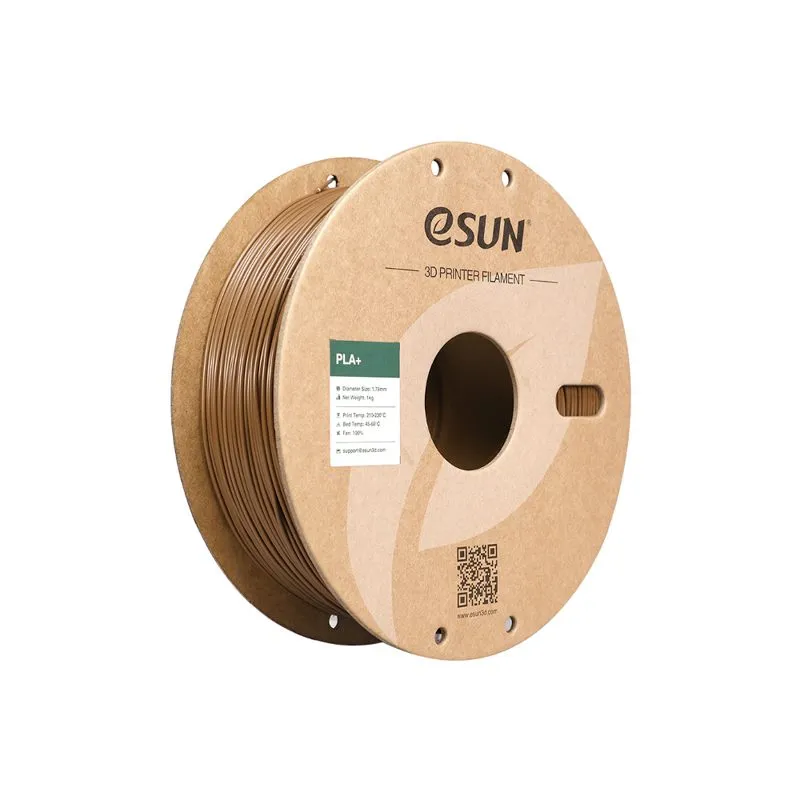 eSUN PLA+ Brown 1.75mm 3D Printer Filament Spool