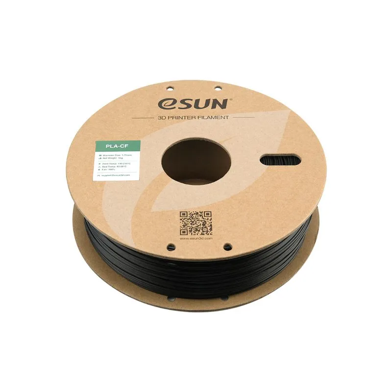 eSUN PLA-CF Black 1.75mm Carbon Fiber PLA Filament 1kg - Image 2