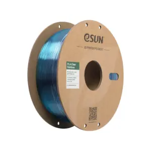 eSUN PLA-Clear Rainbow 1.75mm Filament - Purple Blue Cyan