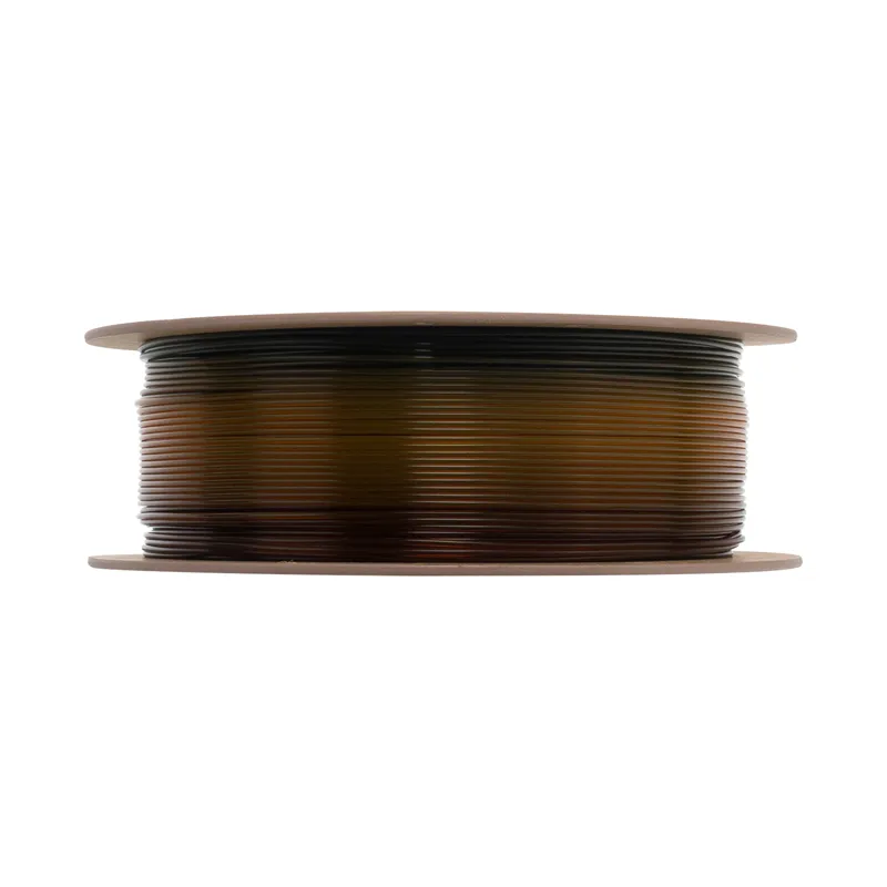 eSUN PLA-Clear Rainbow 1.75mm Filament, Translucent Orange Grey - Image 3
