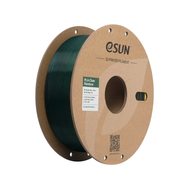 eSUN PLA-Clear Rainbow 1.75mm Translucent B Filament