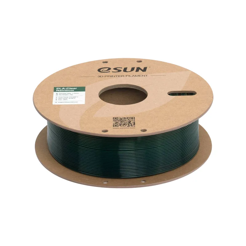 eSUN PLA-Clear Rainbow 1.75mm Translucent B Filament - Image 4
