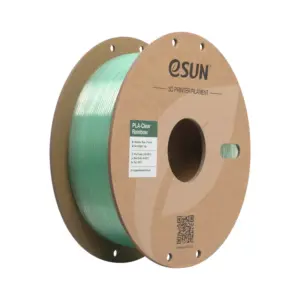 eSUN PLA-Clear Rainbow Cyan Crystal 1.75mm Filament