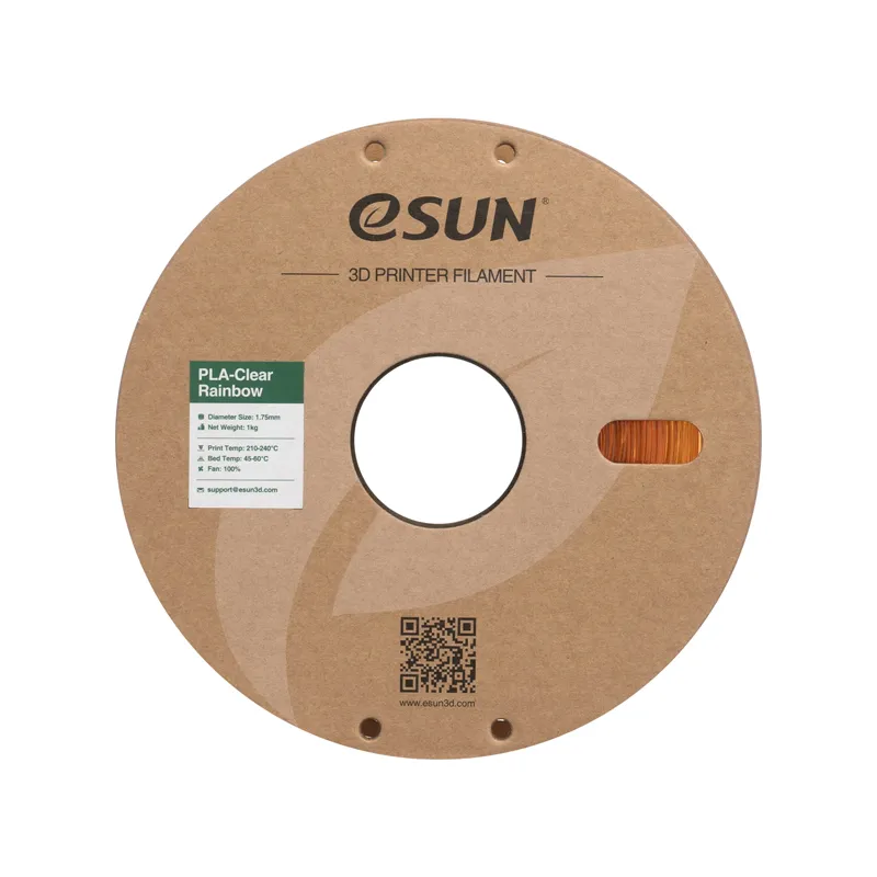 eSUN PLA-Clear Rainbow Flame Crystal 1.75mm Filament - Image 2
