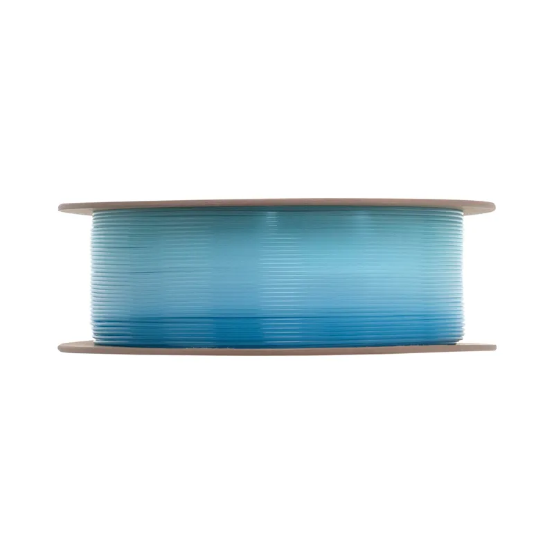 eSUN PLA-Clear Rainbow Translucent Blue White 1.75mm 1kg - Image 3