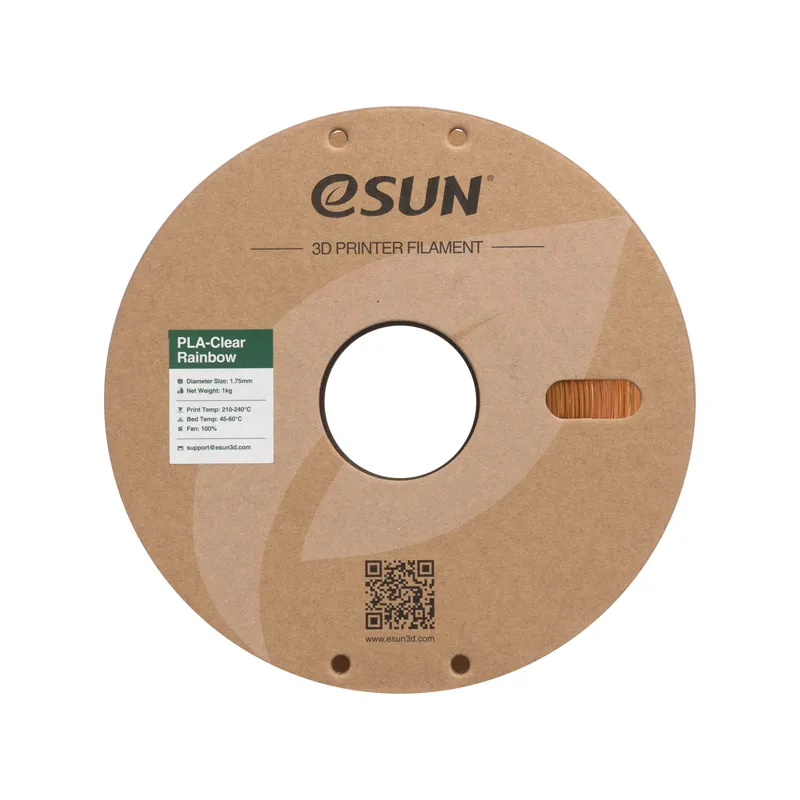 eSUN PLA-Clear Rainbow Yellow Pink 1.75mm Filament - Image 2
