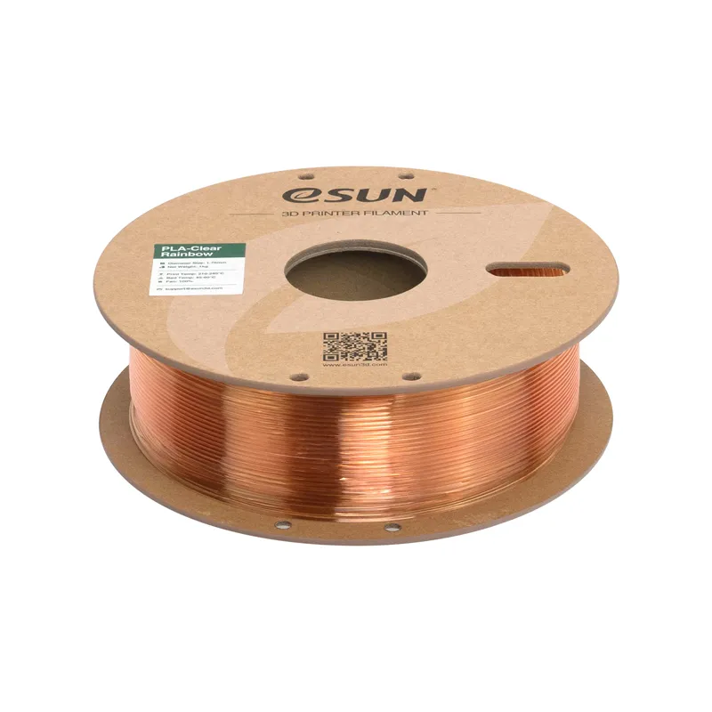 eSUN PLA-Clear Rainbow Yellow Pink 1.75mm Filament - Image 4