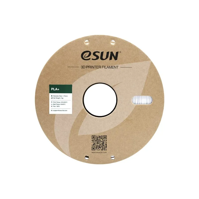 eSUN PLA+ Cold White 1.75mm 3D Printer Filament Spool - Image 2