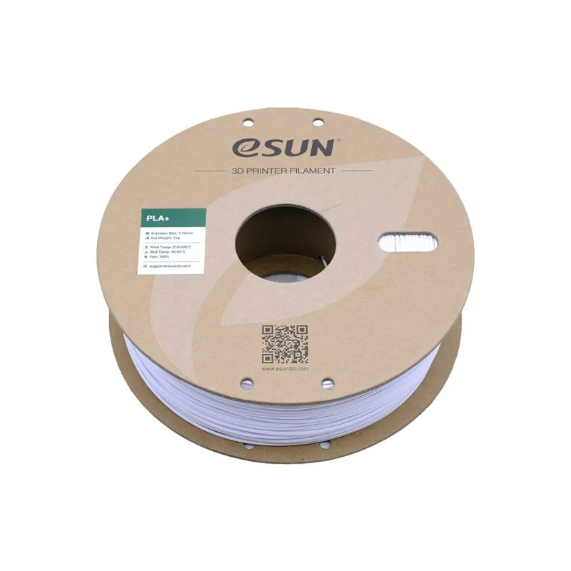 eSUN PLA+ Cold White 1.75mm 3D Printer Filament Spool - Image 3