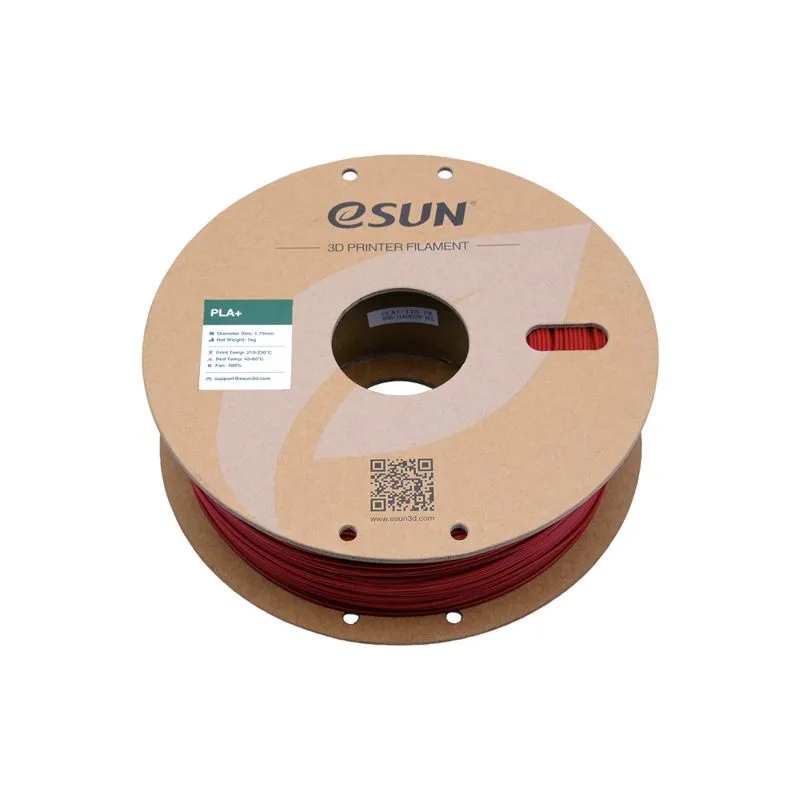 eSUN PLA+ Fire Engine Red 1.75mm 3D Printer Filament - Image 3