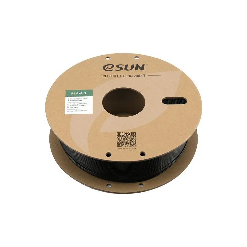 eSUN PLA+ HS Black 1.75mm 3D Printer Filament Spool - Image 2