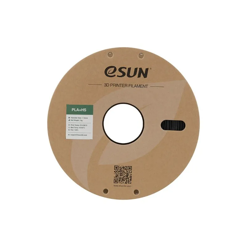 eSUN PLA+ HS Black 1.75mm 3D Printer Filament Spool - Image 4