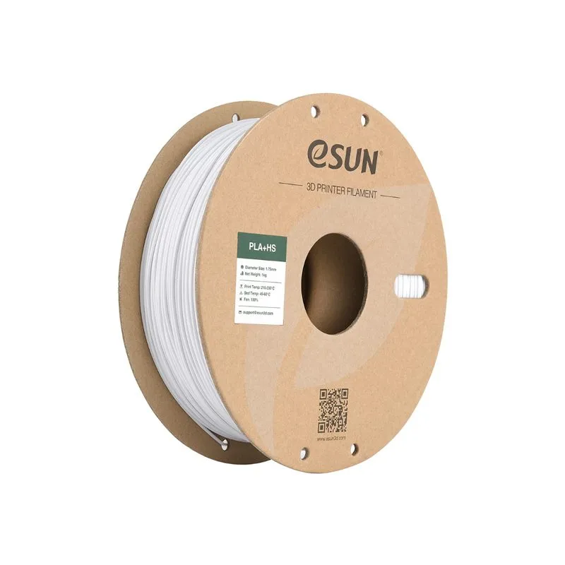 eSUN PLA+ HS Filament, Cold White 1.75mm