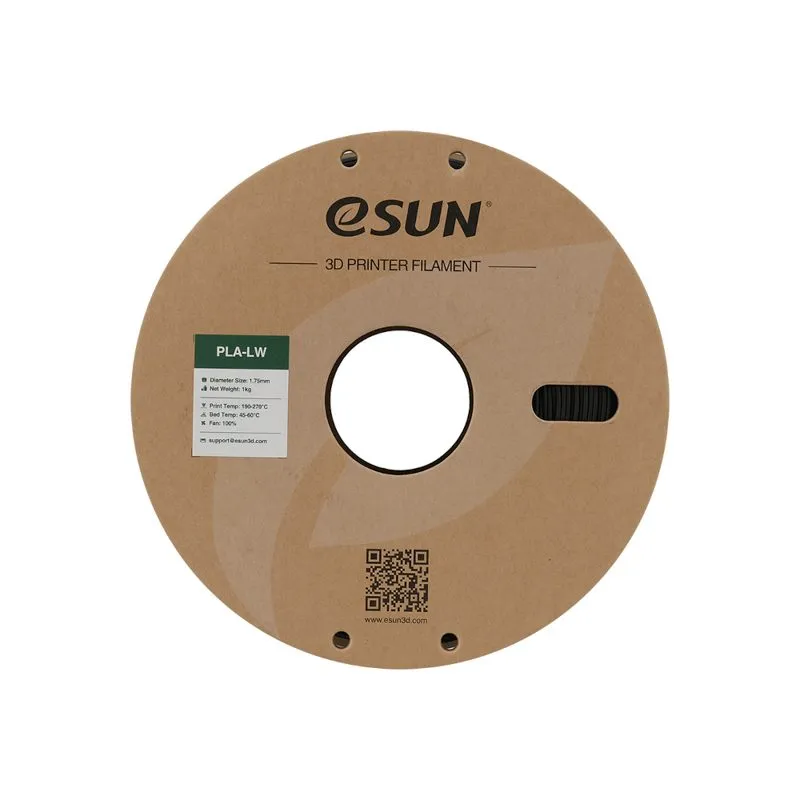 eSUN PLA-LW 1.75mm Lightweight Black 3D Printer Filament - Image 4