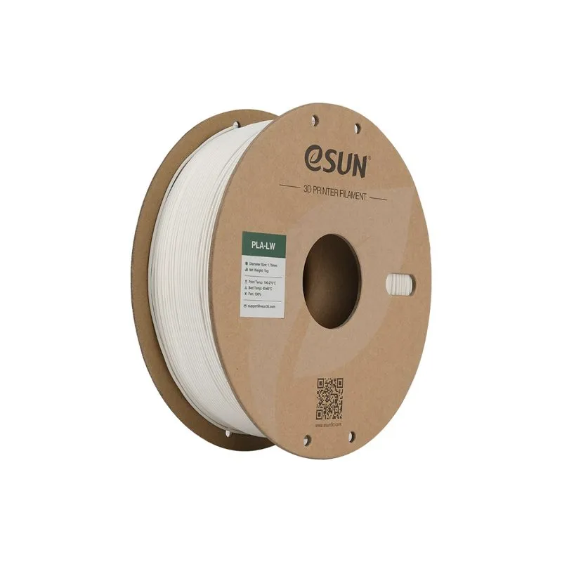 eSUN PLA-LW White 1.75mm Lightweight Filament 1kg
