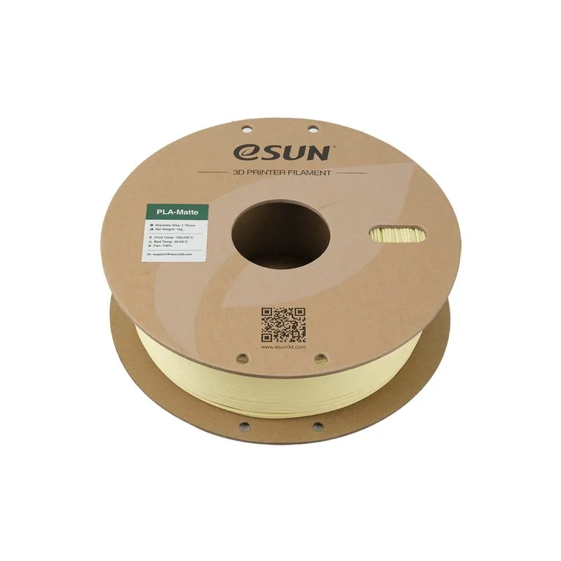 eSUN PLA-Matte Almond Yellow 1.75mm 1kg Filament - Image 3