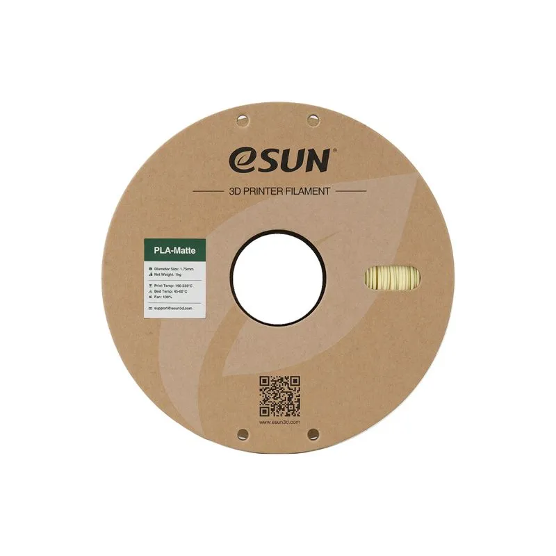 eSUN PLA-Matte Almond Yellow 1.75mm 1kg Filament - Image 4