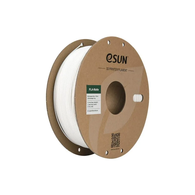 eSUN PLA-Matte Filament, Milky White, 1.75mm, 1kg