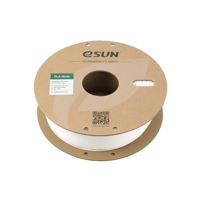 eSUN PLA-Matte Filament, Milky White, 1.75mm, 1kg - Image 3