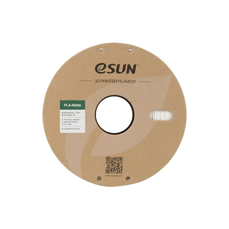 eSUN PLA-Matte Filament, Milky White, 1.75mm, 1kg - Image 4