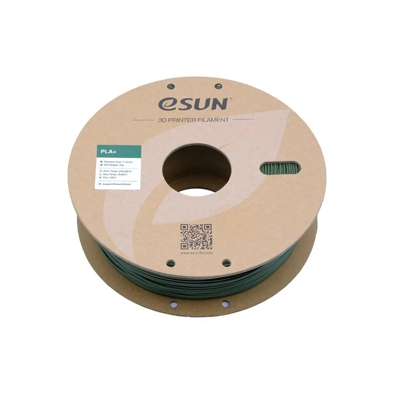 eSUN PLA+ Olive Green 1.75mm Filament Spool - Image 3