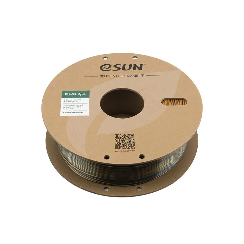 eSUN PLA-Silk Mystic Gold Green Black 1.75mm Filament - Image 2