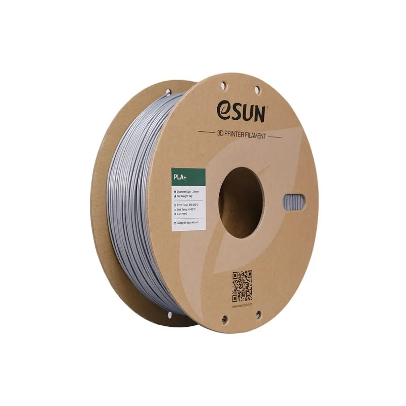eSUN PLA+ Silver 1.75mm 3D Printer Filament Spool