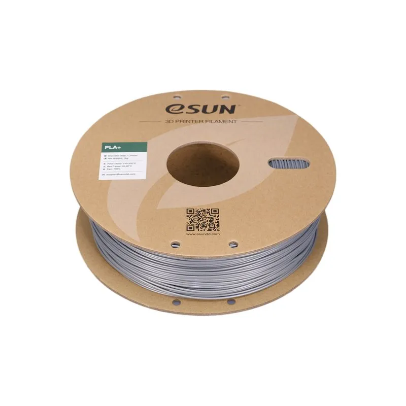 eSUN PLA+ Silver 1.75mm 3D Printer Filament Spool - Image 2