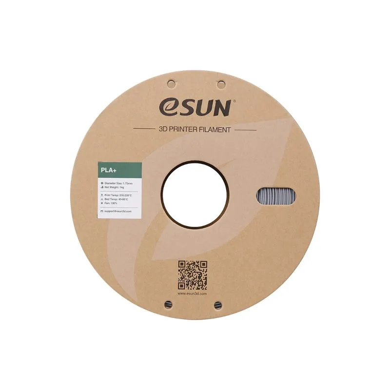eSUN PLA+ Silver 1.75mm 3D Printer Filament Spool - Image 4