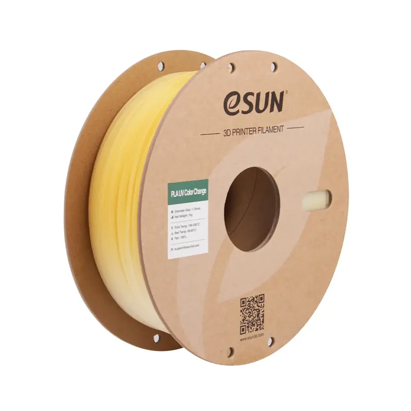 eSUN PLA-UV Color Change Yellow 1.75mm Filament
