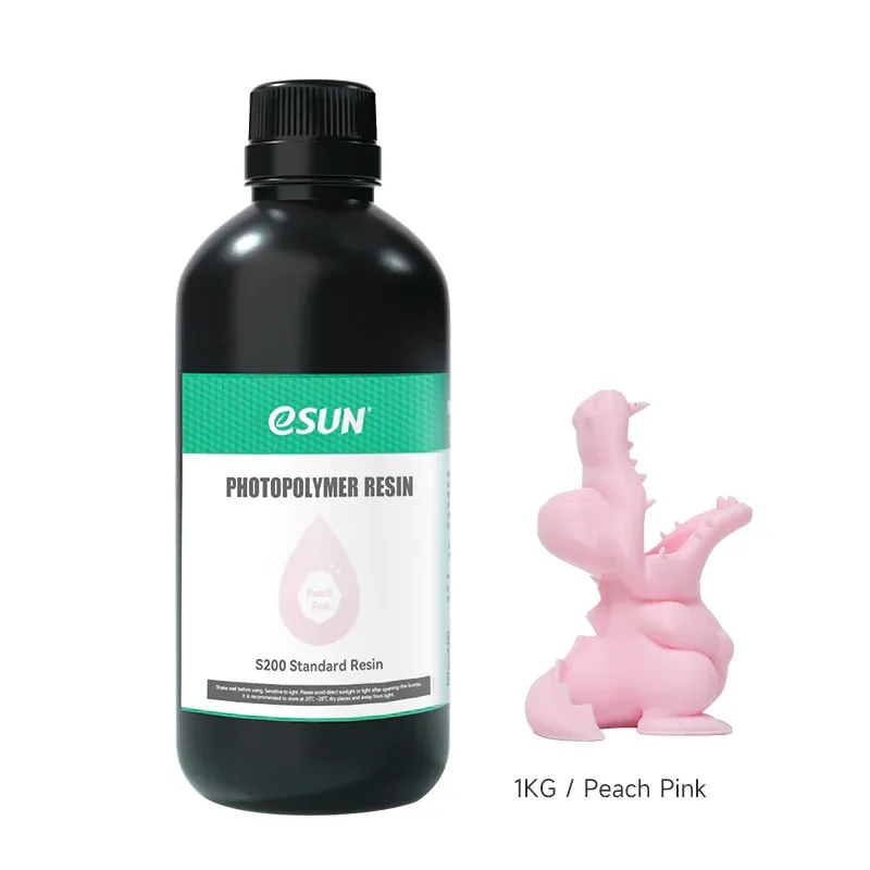 eSUN S200 Standard 405nm Resin, Peach Pink, 1kg - Image 2