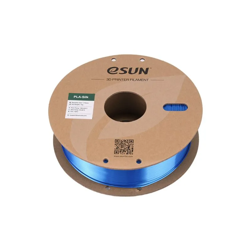 eSUN Silk-PLA Filament Cyan 1.75mm 1kg Spool - Image 2