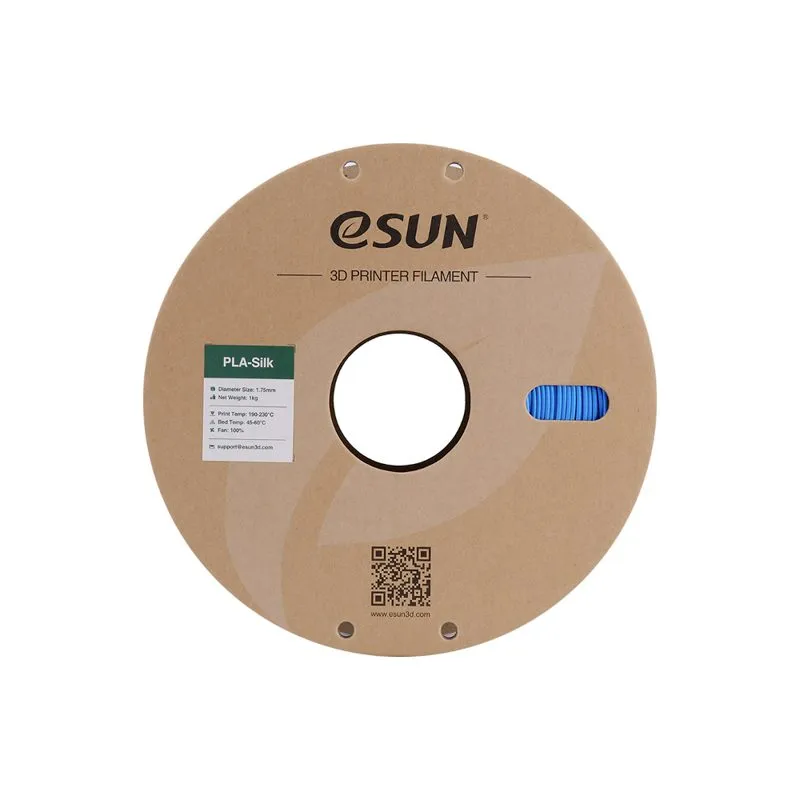 eSUN Silk-PLA Filament Cyan 1.75mm 1kg Spool - Image 4