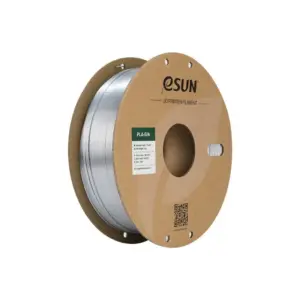 eSUN Silk PLA Filament - Silver - 1.75mm Spool