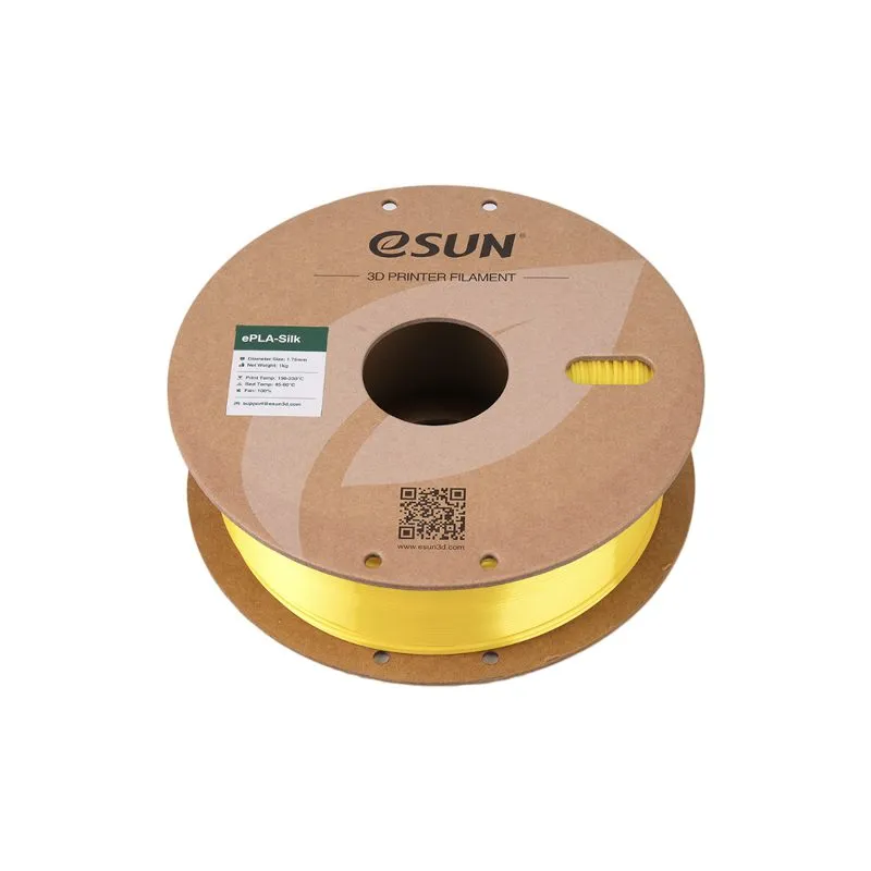 eSUN Silk PLA Yellow 1.75mm 3D Printer Filament 300g - Image 2