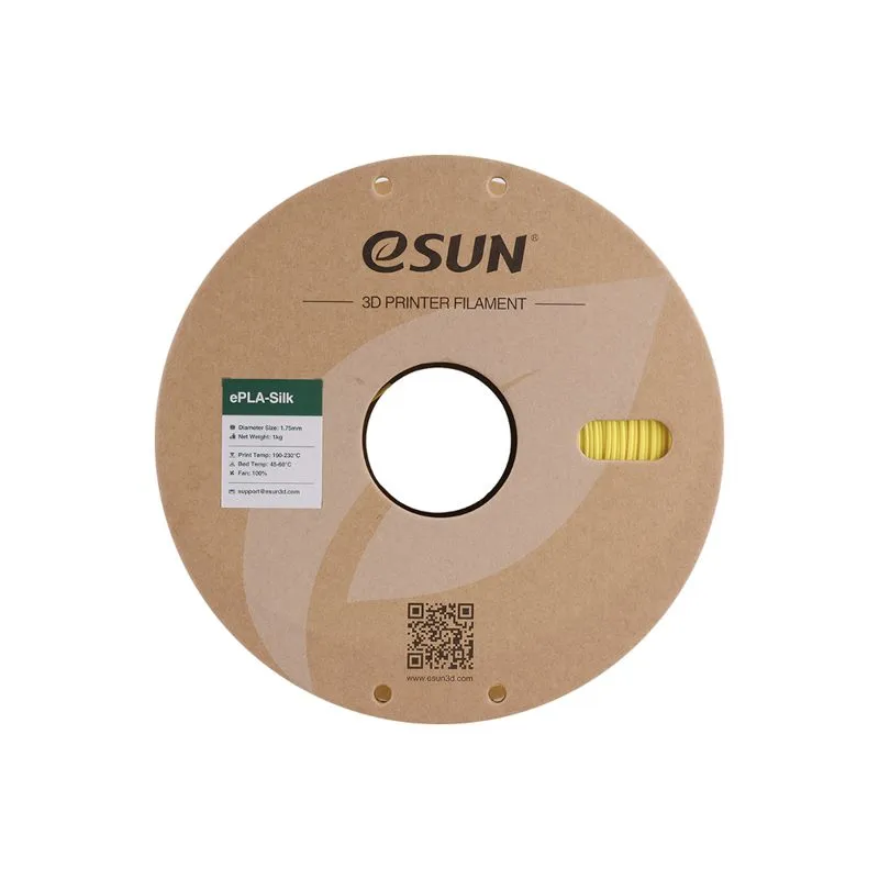 eSUN Silk PLA Yellow 1.75mm 3D Printer Filament 300g - Image 4