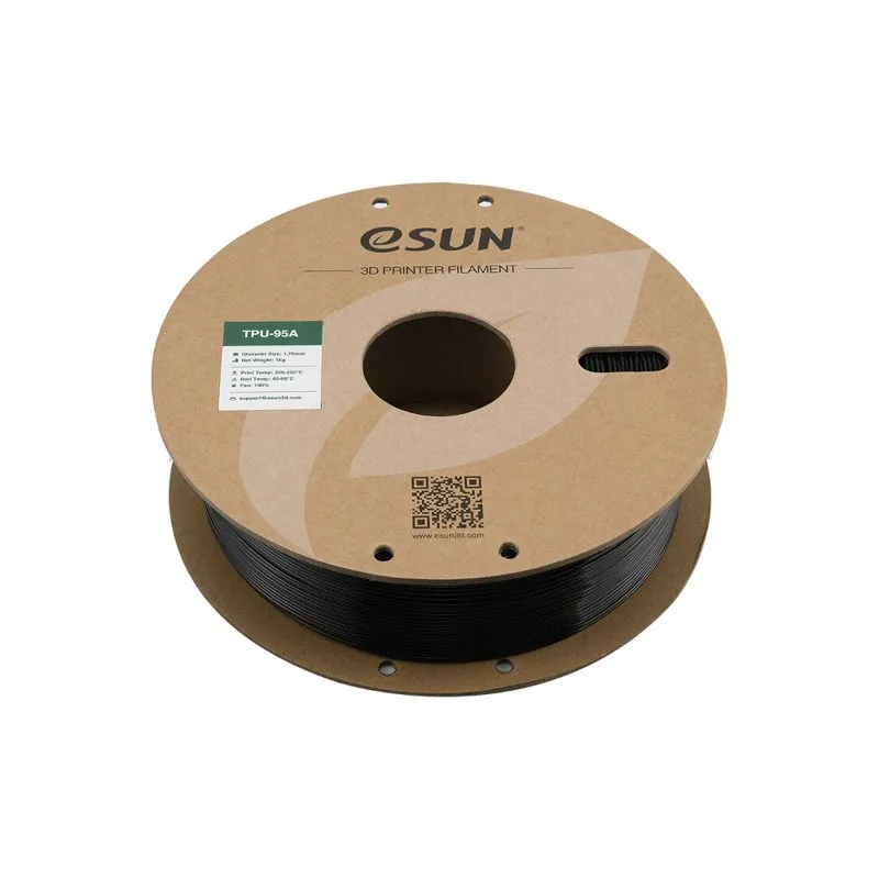 eSUN TPU-95A Black 1.75mm 3D Printing Filament - Image 2