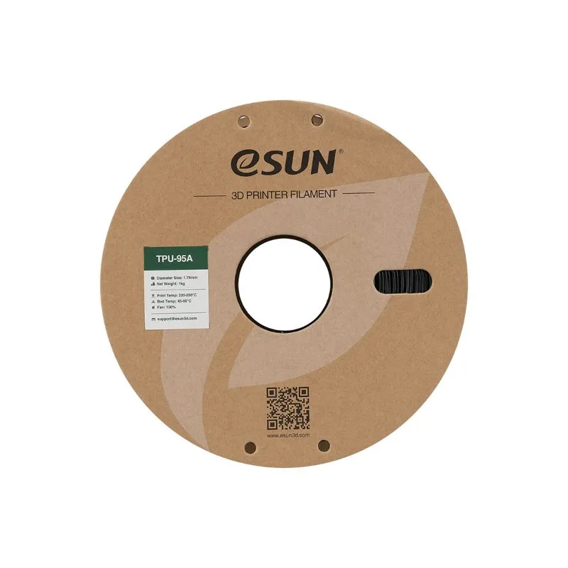 eSUN TPU-95A Black 1.75mm 3D Printing Filament - Image 4