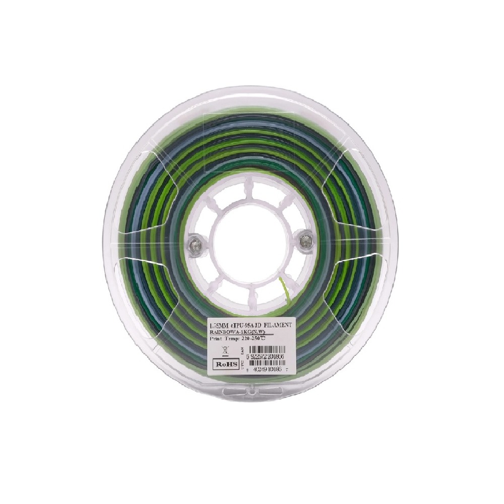 eSUN TPU-95A Rainbow B 1.75mm Filament 1kg Spool - Image 2