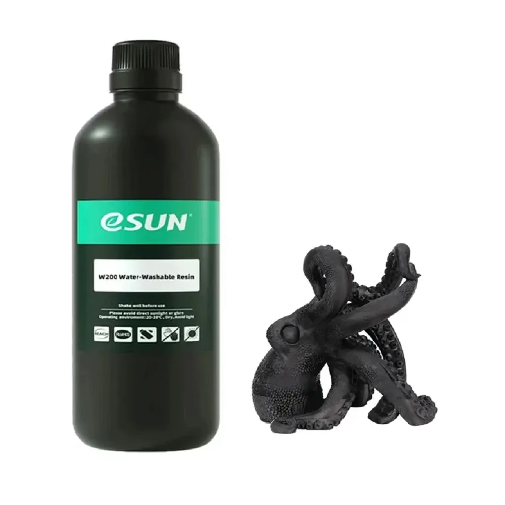 eSUN W200 Water-Washable Resin - Black 1kg - Image 2