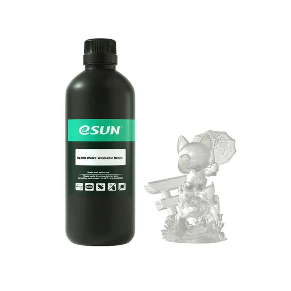 eSUN W200 Water-Washable Resin - Clear, 1kg - Image 2